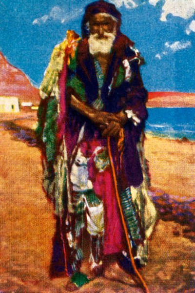 Äldre tiggare, Egypten, c1928. av Unbekannt