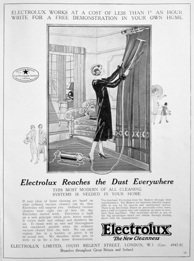 Electrolux dammsugarannons, 1924 av Unbekannt