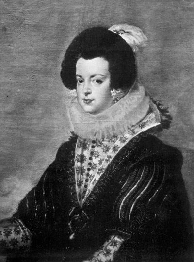 Elisabeth av Bourbon, hustru till kung Filip IV av Spanien, c1630 1901 av Unbekannt