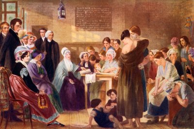 Elizabeth Fry 1780-1845 på besök i Newgate Prison, 1926 av Unbekannt