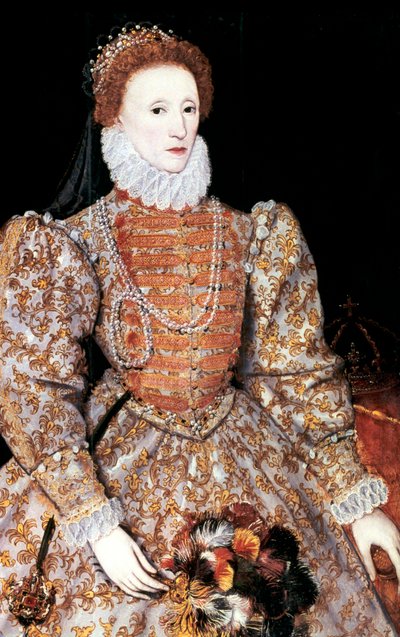 Elizabeth I, drottning av England och Irland, c1588 av Unbekannt