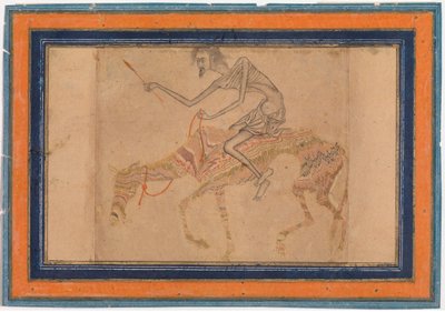 Utmärglad häst och ryttare, ca. 1625. av Unbekannt