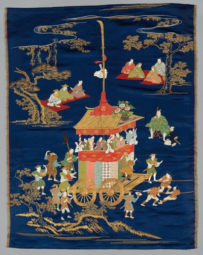 Broderad Fukusa, sent 1800-tal-tidigt 1900-tal. av Unbekannt