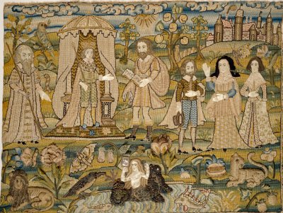 Broderad bild: Salomos proklamation, mitten av 1600-talet av Unbekannt