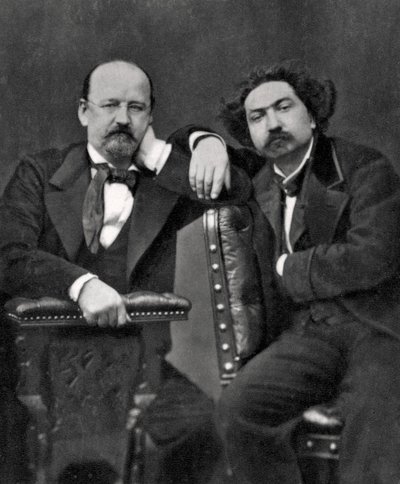 Emile Erckmann och Alexandre Chatrian, franska författare, 1887 av Unbekannt