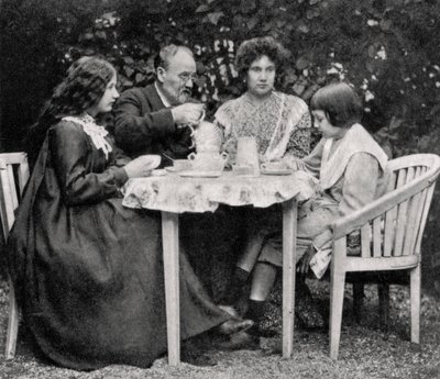 Emile Zola, fransk romanförfattare, med sin familj, 1899 av Unbekannt
