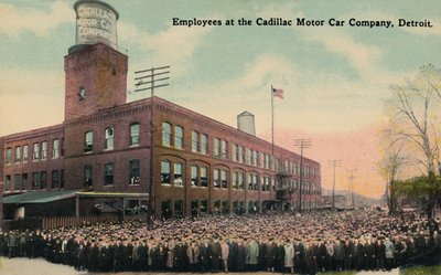 Anställda på Cadillac Motor Car Company, Detroit, c1930-talet. av Unbekannt