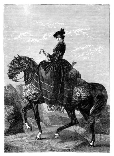 Kejsarinnan Eugenie de Montijo 1826-1920 av Unbekannt