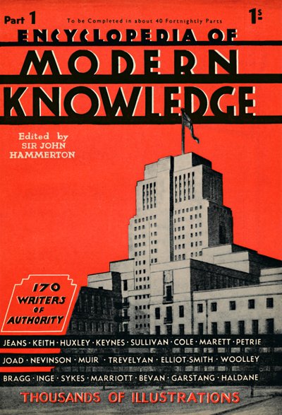 Annons för Encyclopedia of Modern Knowledge Del 1, 1935 av Unbekannt