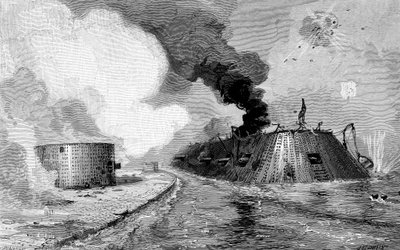 Engagemang mellan förbundsmedlemmar och unionister, amerikanska inbördeskriget, 1852 1885 av Unbekannt