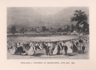 England mot Victoria i Melbourne, Australien, januari 1862 1912 av Unbekannt