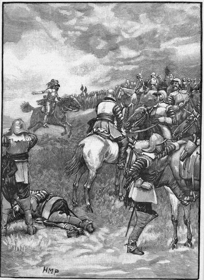 Engelska inbördeskrigen: Slaget vid Naseby, Northamptonshire, 14 juni 1645 av Unbekannt
