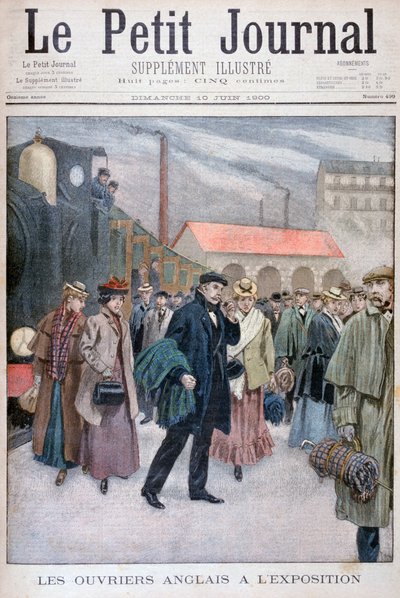 Engelsmän besöker den allmänna utställningen 1900 i Paris 1900 av Unbekannt