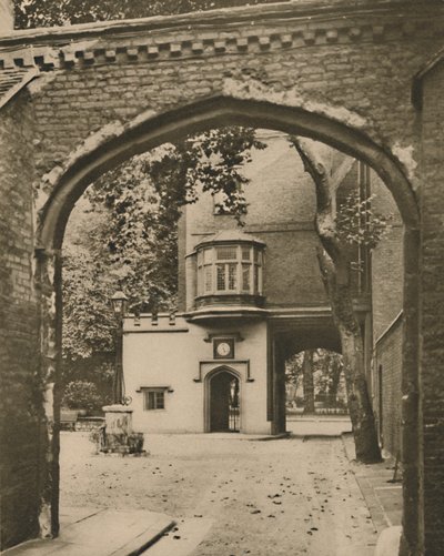 Entré Courtyard and Gateway of the Charterhouse, c1935. av Unbekannt