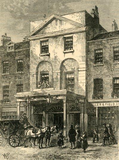 Entré till Astleys Theatre 1820, c1878. av Unbekannt