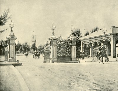 Ingången till Government House, Melbourne, 1901. av Unbekannt