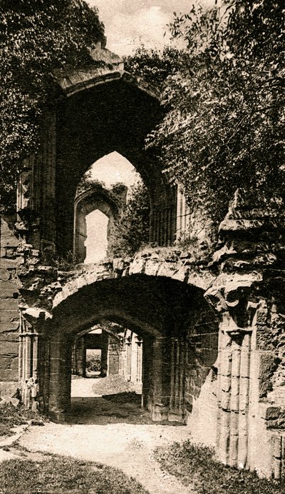 Ingång till bankettsalen, Kenilworth Castle, Warwickshire, tidigt 1900-tal av Unbekannt