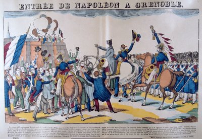 Napoleons entré till Grenoble, mars 1815, 1800-talet av Unbekannt