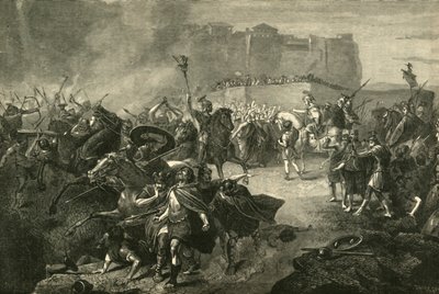 Belisarius intåg i Rom, 536 AD, 1890. av Unbekannt