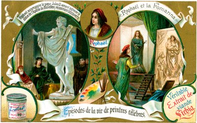 Avsnitt av de berömda målarnas liv: Raphael, c1900 av Unbekannt