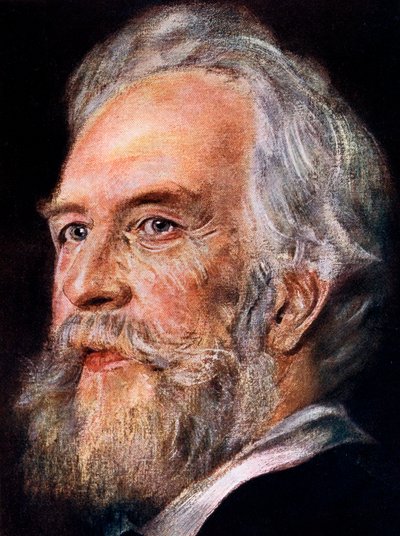 Ernst Haeckel, tysk zoolog och evolutionist, 1899 av Unbekannt