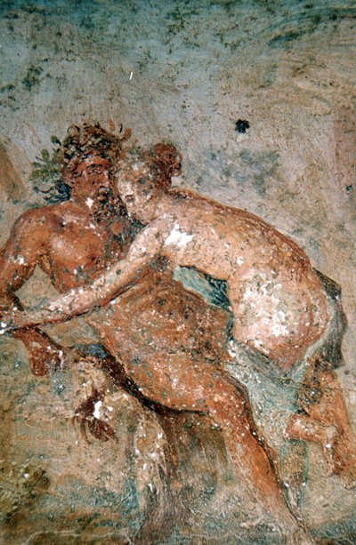 Erotisk väggmålning, Pompeji, Italien av Unbekannt
