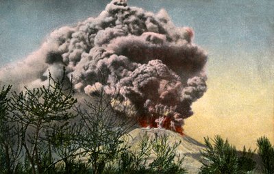 Vesuvius utbrott, Italien, april 1906 av Unbekannt