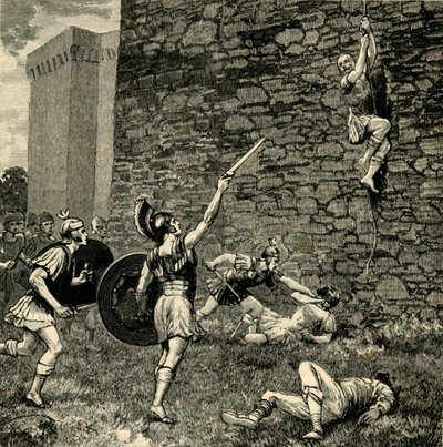 Marius den yngres flykt i Praeneste, 1890. av Unbekannt