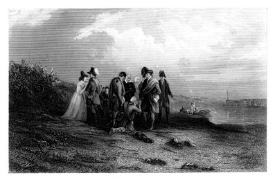 Prins Charles flykt, 1700-talet, c1860 av Unbekannt