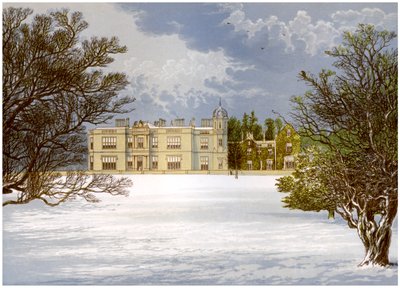 Eshton Hall, Yorkshire, hem för Baronet Wilson, c1880 av Unbekannt