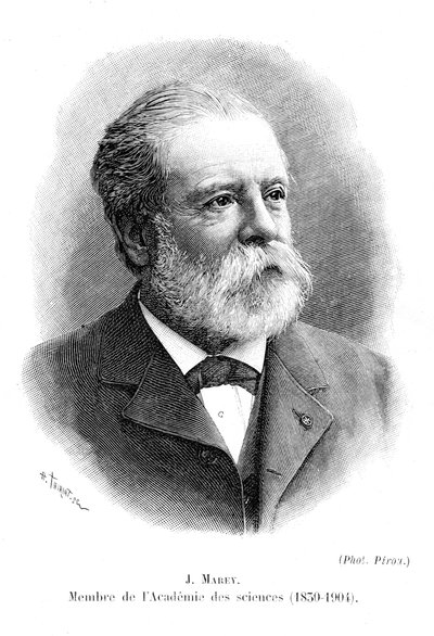 Etienne Jules Marey 1830-1903, pionjär inom kinematografi, c1904 av Unbekannt
