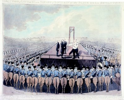Avrättning av Ludvig XVI, 1793 av Unbekannt