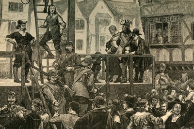 Avrättning av Tomkins och Challoner, 1897. av Unbekannt
