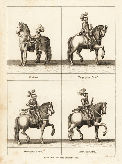Übung des Pferdes von Unbekannt