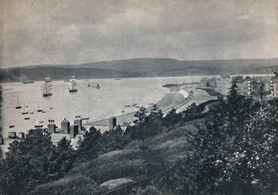 Exmouth - Utsikt som visar stranden och den motsatta stranden, 1895 av Unbekannt