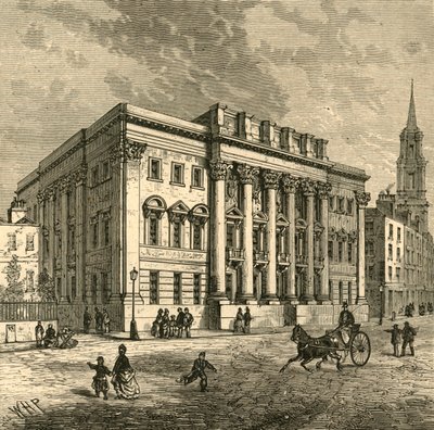 Exteriör av Goldsmiths Hall, 1897. av Unbekannt