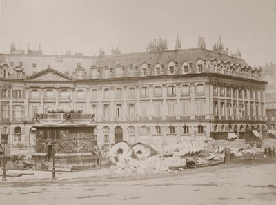 Fallen kolonn, Place Vendome, Paris, 1871 av Unbekannt