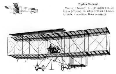 Farman biplan, 1900-talet av Unbekannt