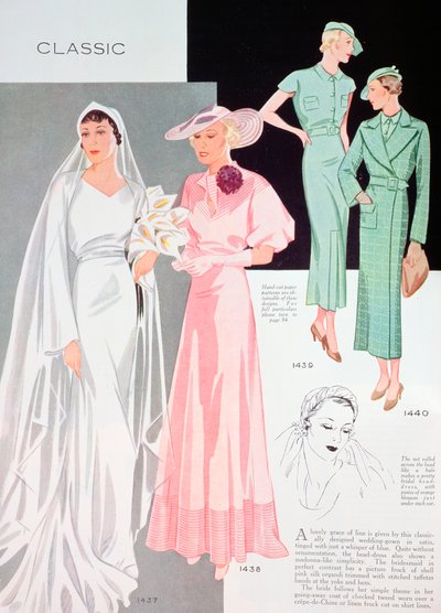 Modeillustration, 1935 av Unbekannt