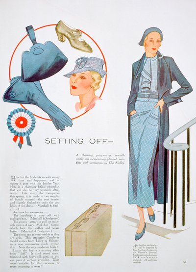 Modeillustration, 1935 av Unbekannt