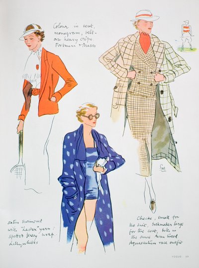 Modeillustration, 1935 av Unbekannt