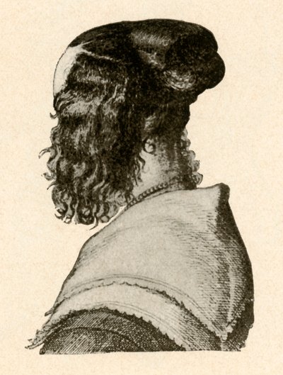 Fashionabla frisörstilar, regerar Charles I och II, c1620-1680, 1937. av Unbekannt