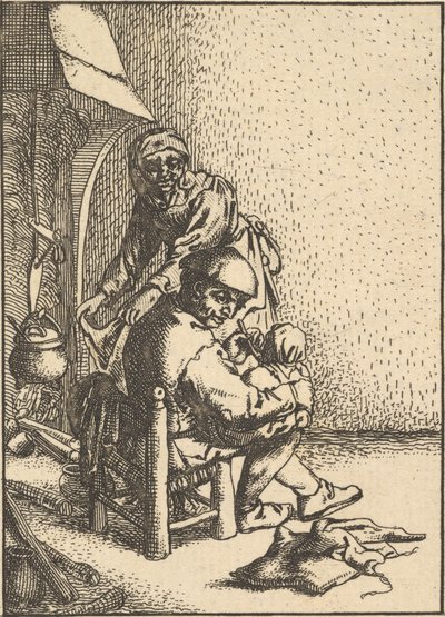 Fadern matar sitt barn, 1610-85. av Unbekannt