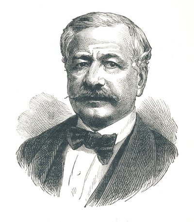 Ferdinand de Lesseps, fransk diplomat och senare utvecklare av Suezkanalen, 1893. av Unbekannt