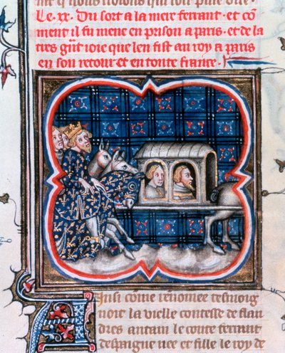 Fernando av Portugal tillfångatagen, c1212, 1375-1379 av Unbekannt