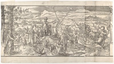 Festival of the New Moon från frisen Ces Moeurs et fachons de faire de Turcz Customs ..., 1553. av Unbekannt