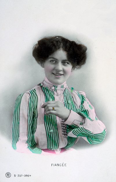 Fästman, vintage franskt vykort, c1900 av Unbekannt