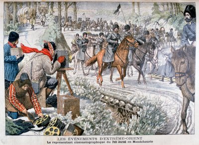 Filmning i Manchuriet under det rysk-japanska kriget, 1904 av Unbekannt