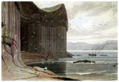 Fingals Cave, Staffa, Yttre Hebriderna, Skottland. 1814 1956 av Unbekannt
