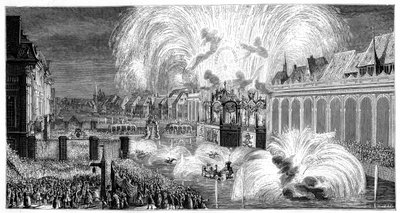 Fyrverkerier, Strasbourg, 1744, 1885 av Unbekannt